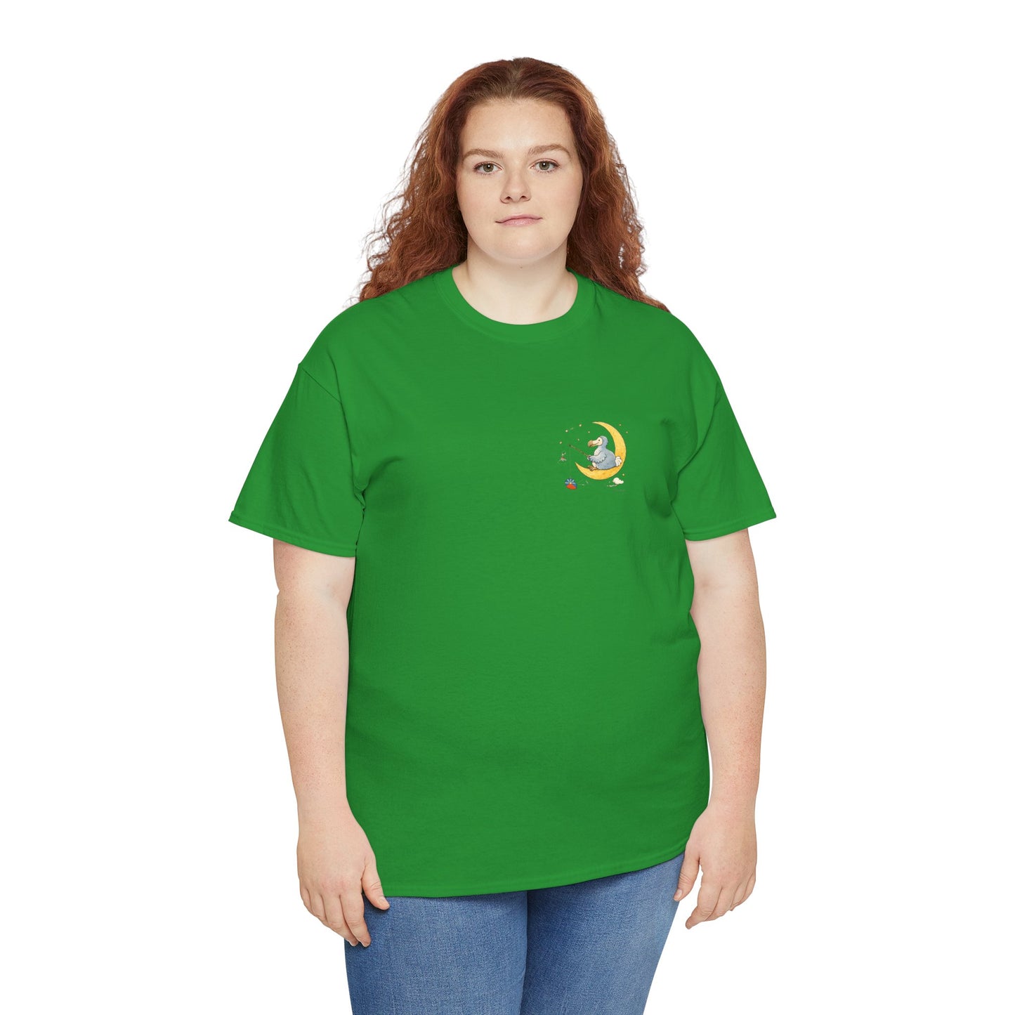 T-shirt "Dodo Lune ", Île de La Réunion", Confort Coton, Sobre, Elégant, Souvenir Unique, Cadeau, Unisexe, Esprit Voyageur