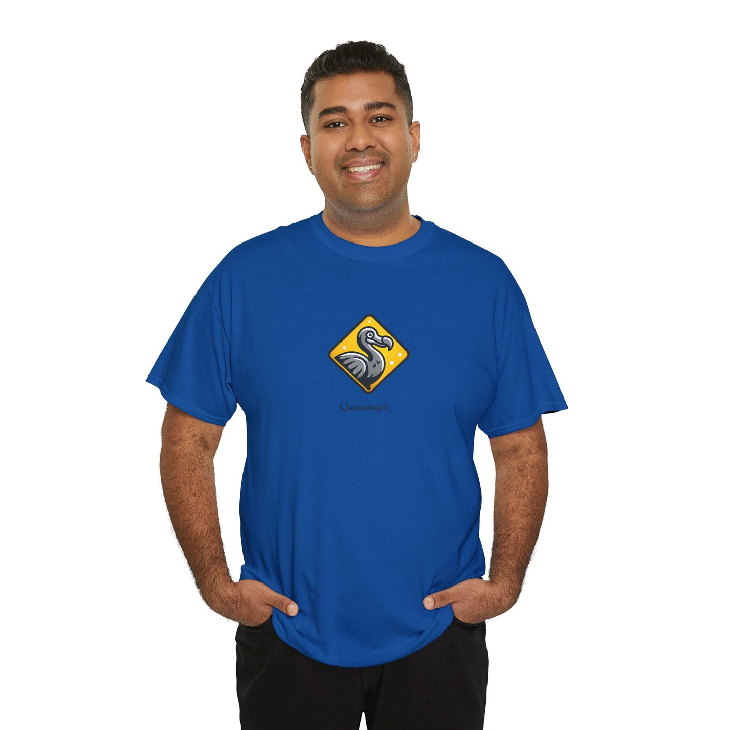 T-shirt Quocumque, "Dodo", Île de La Réunion, Confort Coton, Elégant, Souvenir Unique, Cadeau, Unisexe, Esprit Voyageur, Créole, Bourbon