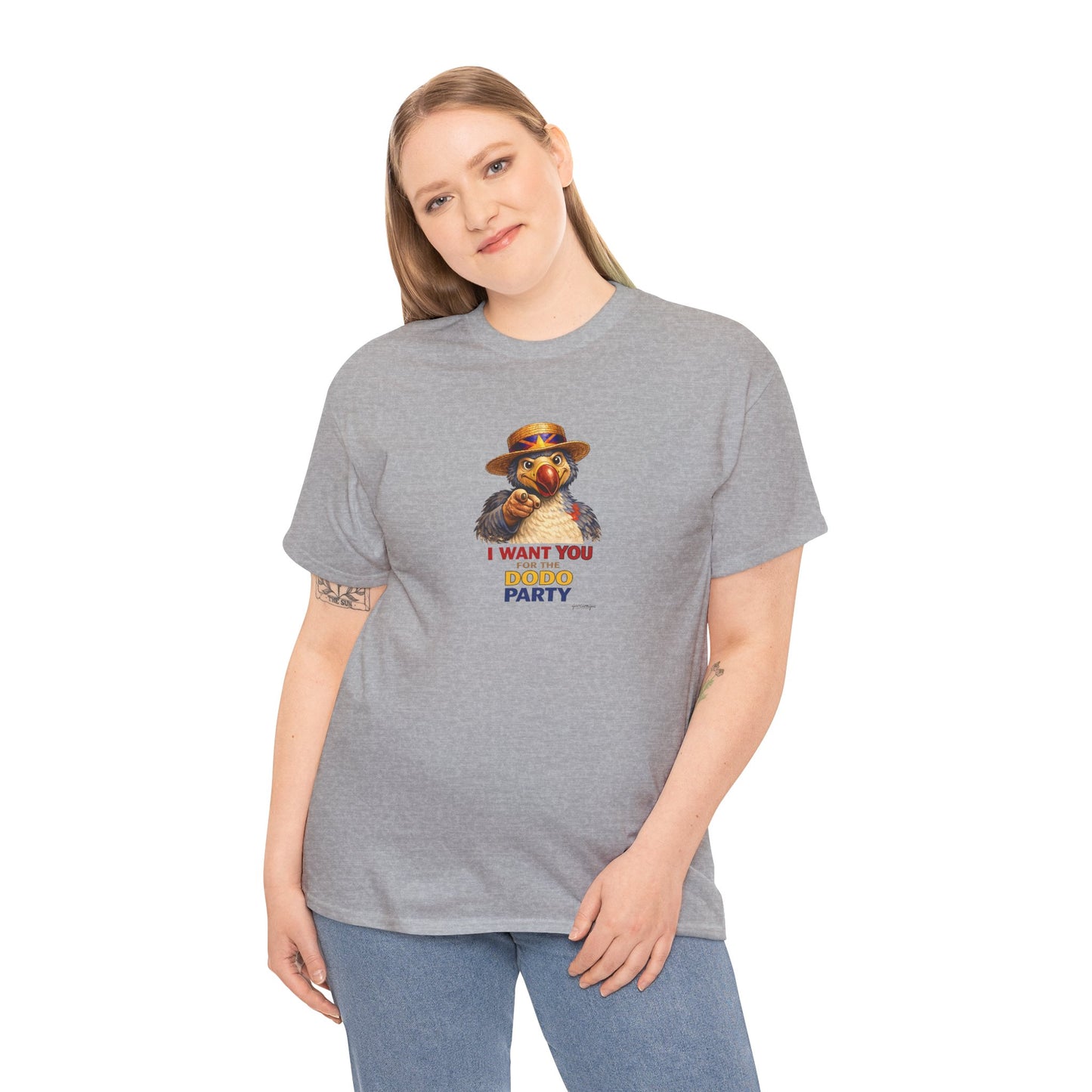 T-shirt Quocumque, " Dodo Party", Confort, Souvenir Unique, Cadeau, Unisexe, Délicatesse, Homme, Femme, Adulte, Sportif, Liberté, Détente