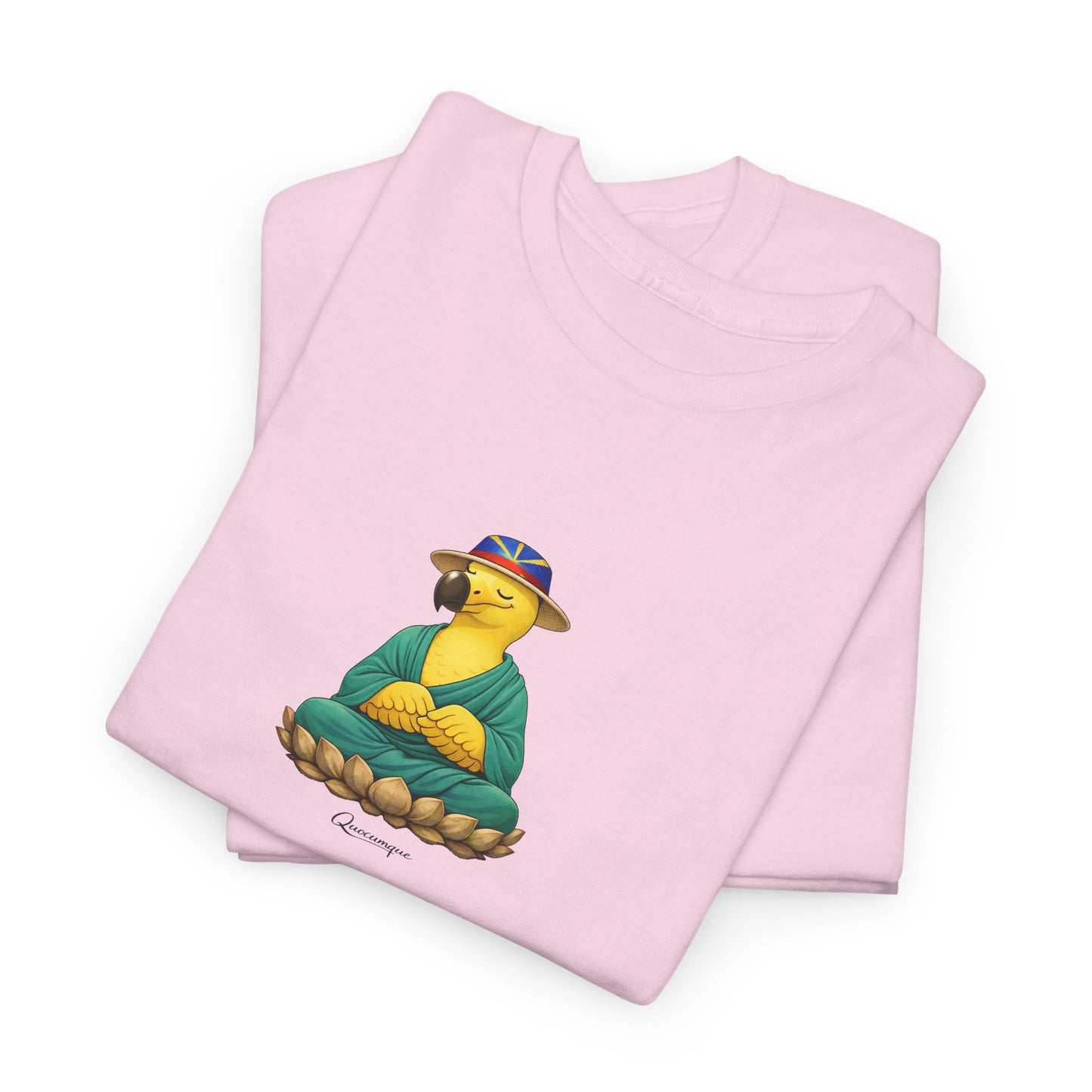 T-shirt "Dodo Zen", Confort Coton, Sobre, Elégant, Souvenir Unique, Cadeau, Unisexe, Esprit Voyageur, Adulte