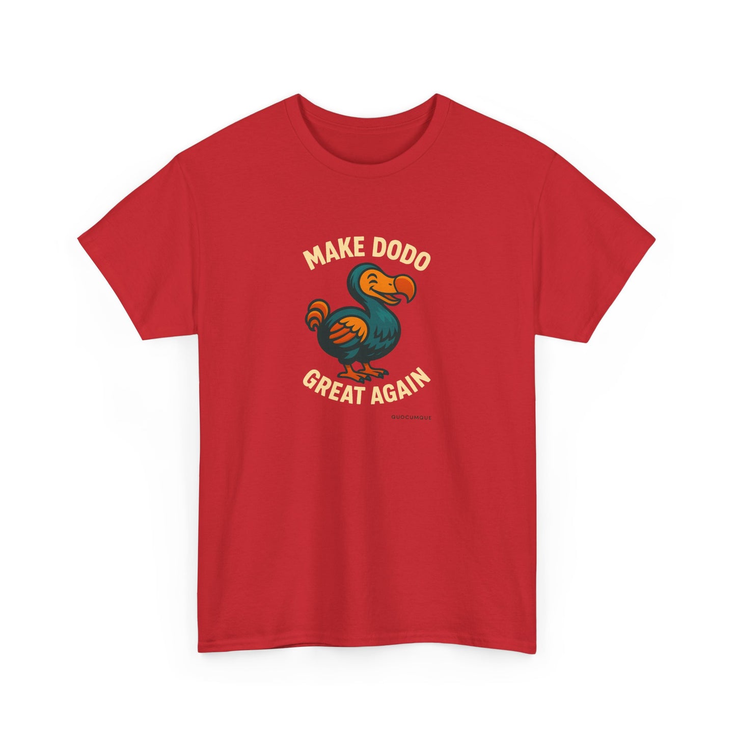 T-Shirt "Make Dodo Great Again", Exotisme, Destination Île de La Réunion, Confort Coton, Sobre, Elégant, Souvenir Unique, Cadeau, Unisexe, Esprit Voyageur