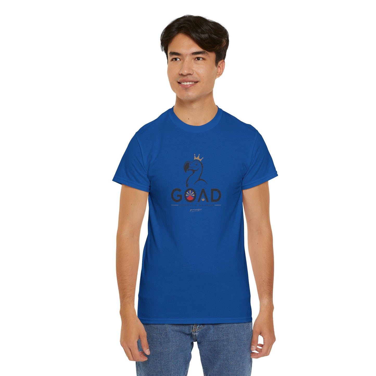T-shirt "GOAD ", Greatest Of All Dodos, Île de La Réunion", Confort Coton, Sobre, Elégant, Souvenir Unique, Cadeau, Unisexe, Esprit Voyageur