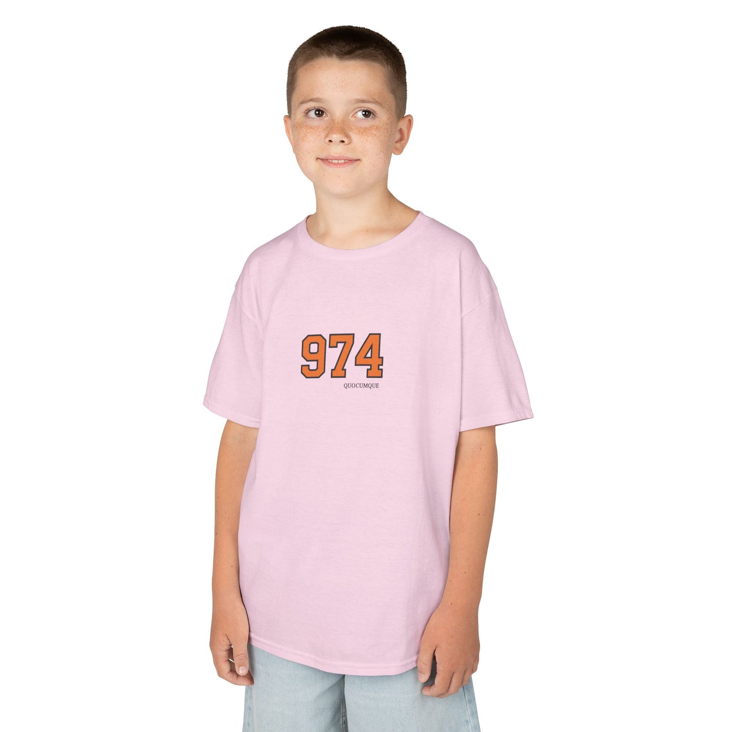 T-shirt "974", Pour Marmailles, Douceur Coton, Pour les enfants de 5-6 ans( Taille XS), Pour les 7-8 ans( taille S), Pour les 9-10 ans( taille M), Pour les 11-12 ans( taille L), Pour...