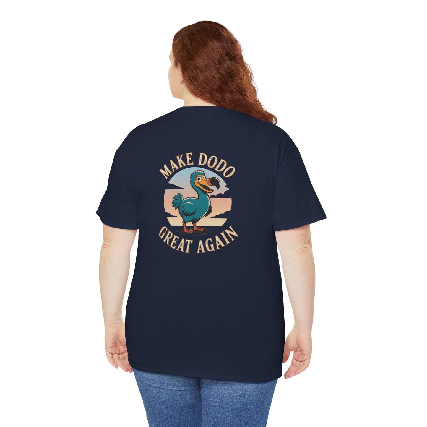 T-Shirt "Make Dodo Great Again", Exotisme, Destination Île de La Réunion, Confort Coton, Sobre, Elégant, Souvenir Unique, Cadeau, Unisexe, Esprit Voyageur