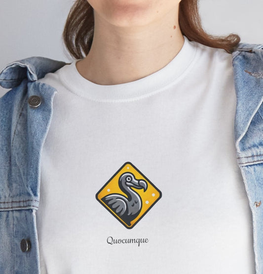 T-shirt Quocumque, "Dodo", Île de La Réunion, Confort Coton, Elégant, Souvenir Unique, Cadeau, Unisexe, Esprit Voyageur, Créole, Bourbon