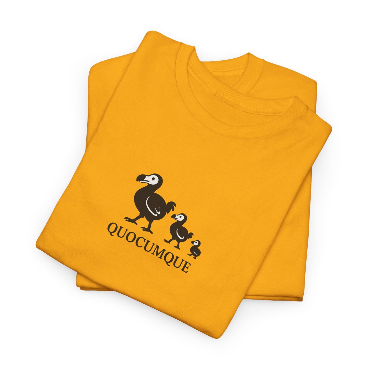 T-shirt Quocumque, "Famille Dodo", Île de La Réunion, Confort Coton, Elégant, Souvenir Unique, Cadeau, Unisexe, Esprit Voyageur, Créole, Bourbon