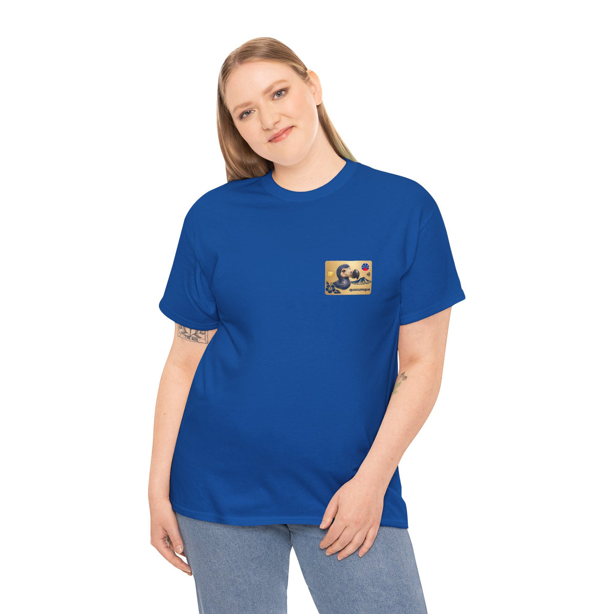 T-shirt "Quocumque Gold", Exotisme, Destination Île de La Réunion, Confort Coton, Sobre, Elégant, Souvenir Unique, Cadeau, Unisexe, Esprit Voyageur