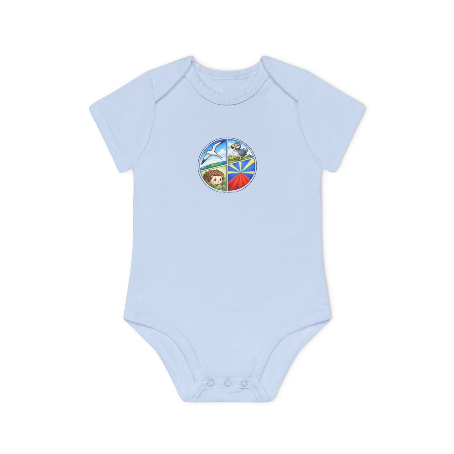 Body Bébé "Pastille Bourbon", Île de La Réunion, Douceur Coton, Cadeau Naissance,  Confort Coton Bio, Style Unique, Cadeau Parfait