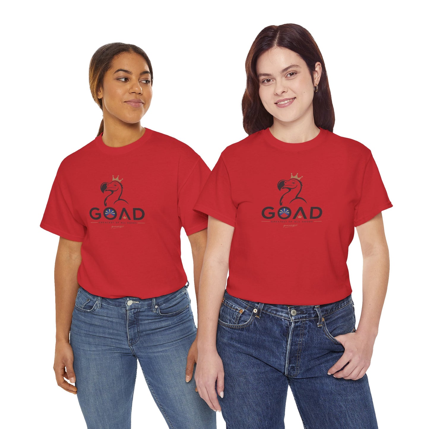T-shirt "GOAD ", Greatest Of All Dodos, Île de La Réunion", Confort Coton, Sobre, Elégant, Souvenir Unique, Cadeau, Unisexe, Esprit Voyageur