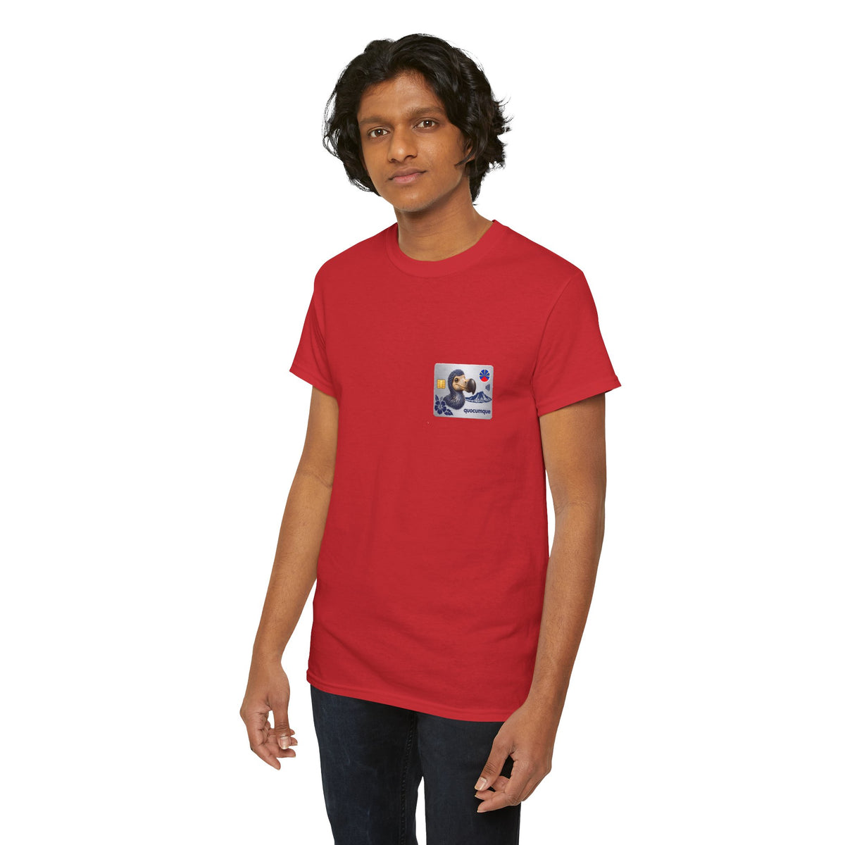 T-shirt "Quocumque Platinium", Exotisme, Destination Île de La Réunion, Confort Coton, Sobre, Elégant, Souvenir Unique, Cadeau, Unisexe, Esprit Voyageur