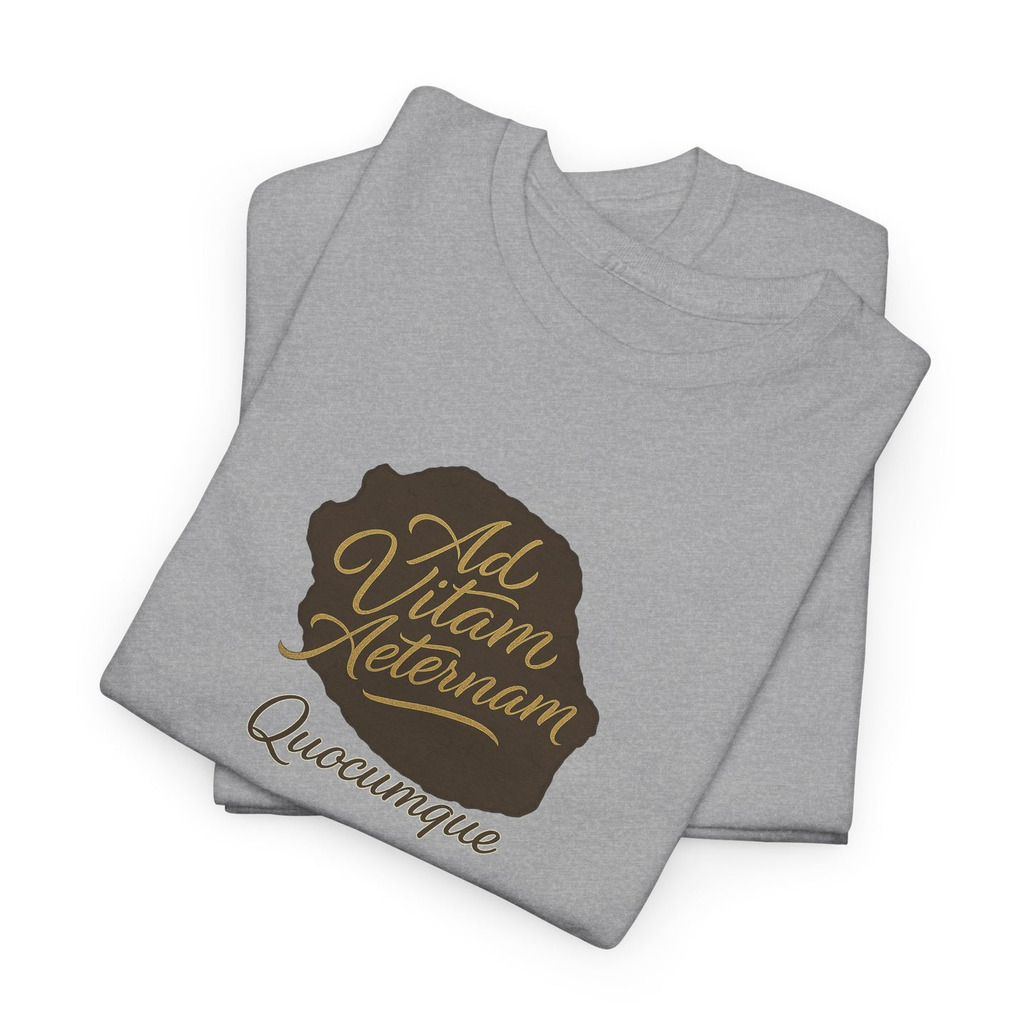 T-shirt Quocumque, Devise Latine, Confort Coton, Sobre, Elégant, Souvenir Unique, Cadeau, Unisexe, Esprit Voyageur, Adulte