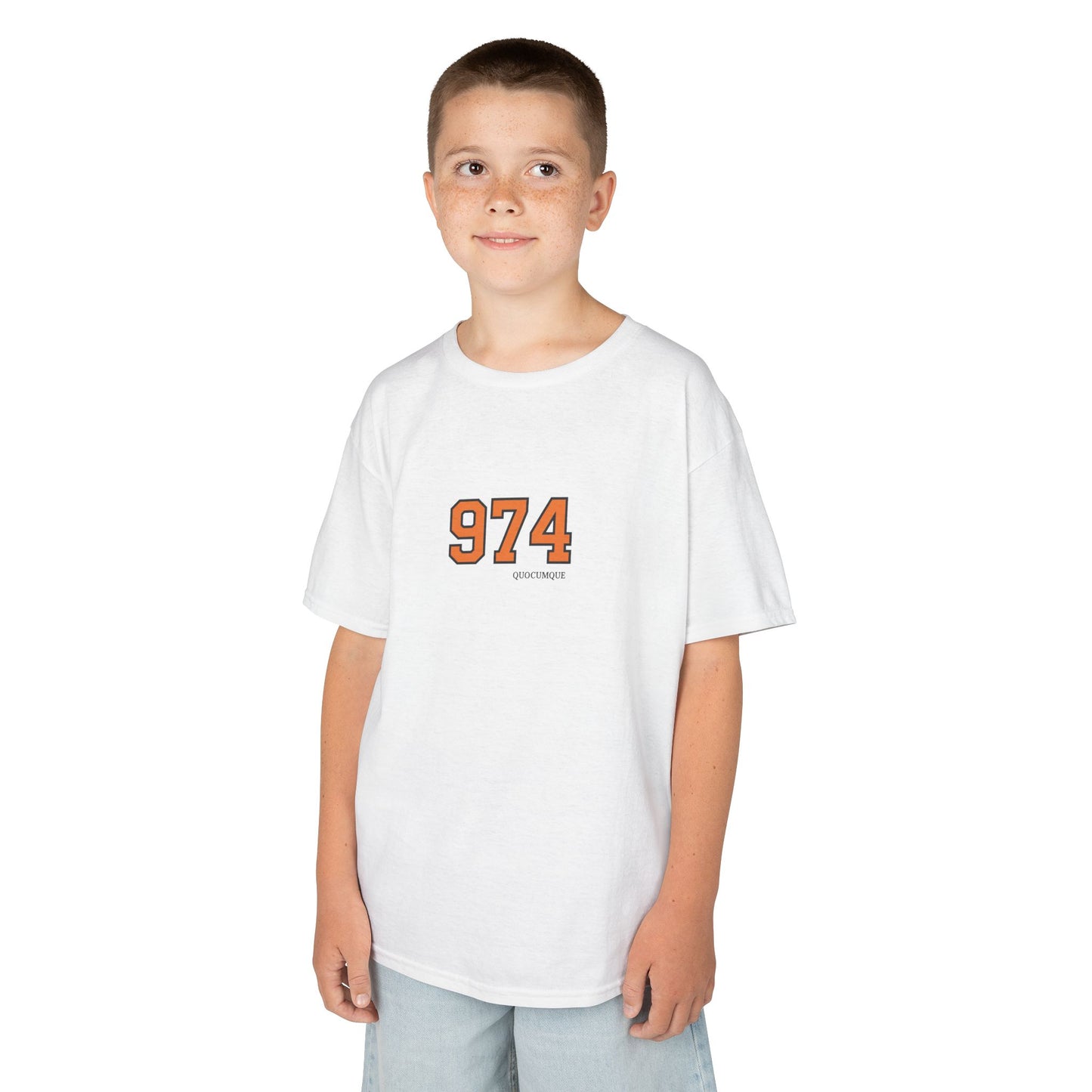 T-shirt "974", Pour Marmailles, Douceur Coton, Pour les enfants de 5-6 ans( Taille XS), Pour les 7-8 ans( taille S), Pour les 9-10 ans( taille M), Pour les 11-12 ans( taille L), Pour...