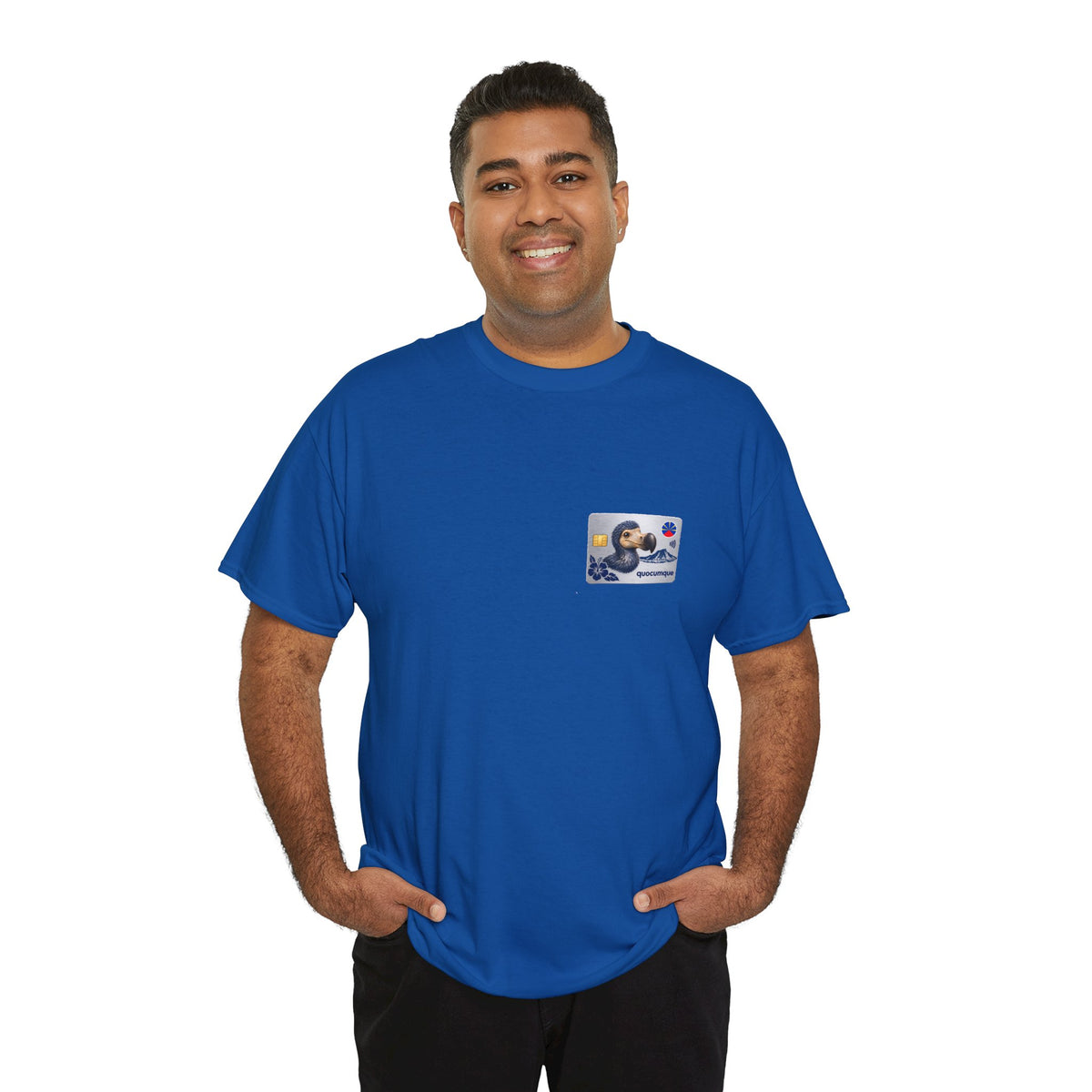 T-shirt "Quocumque Platinium", Exotisme, Destination Île de La Réunion, Confort Coton, Sobre, Elégant, Souvenir Unique, Cadeau, Unisexe, Esprit Voyageur