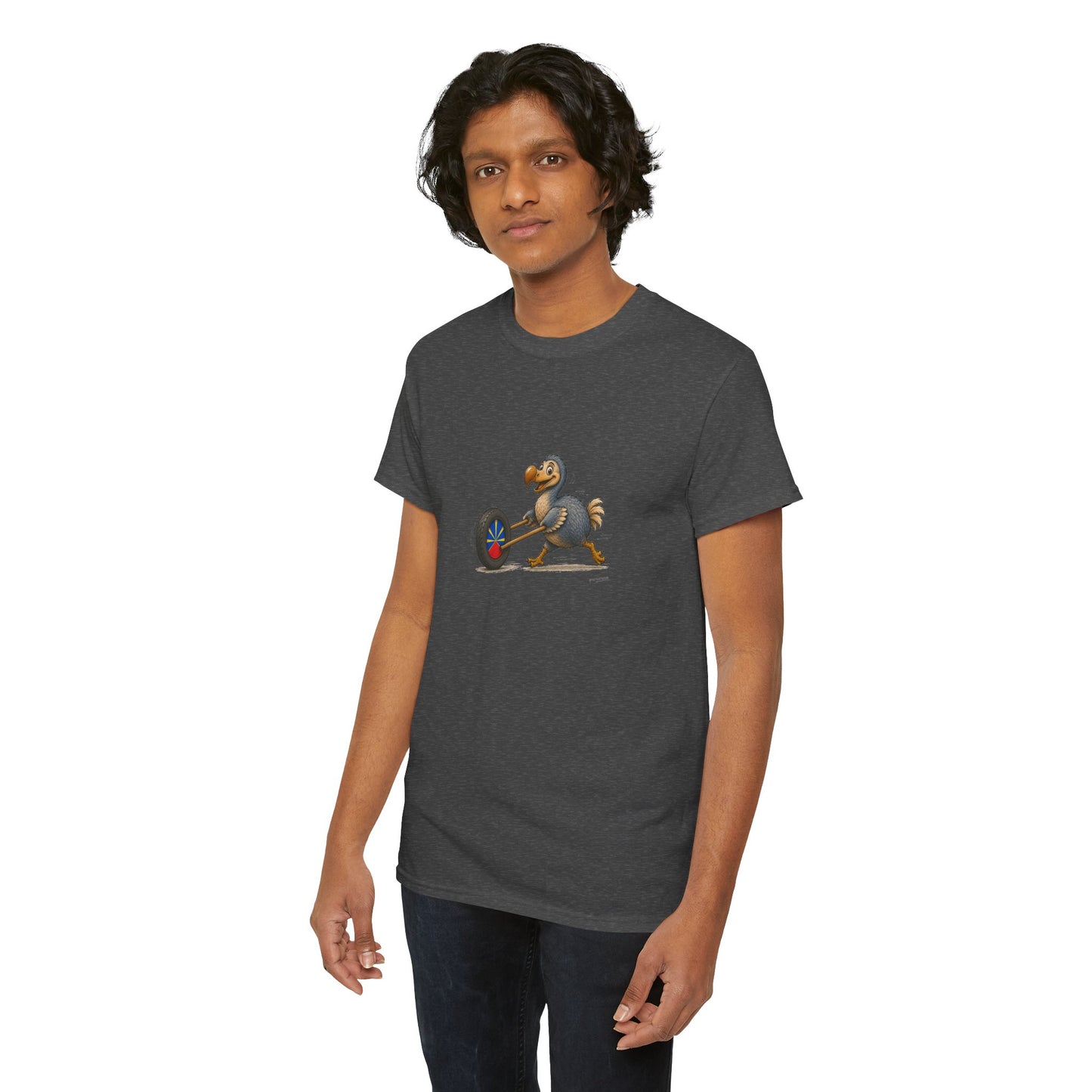 T-shirt Quocumque, "La Roue", Île de La Réunion, Confort Coton, Elégant, Souvenir Unique, Cadeau, Unisexe, Esprit Voyageur, Créole, Bourbon