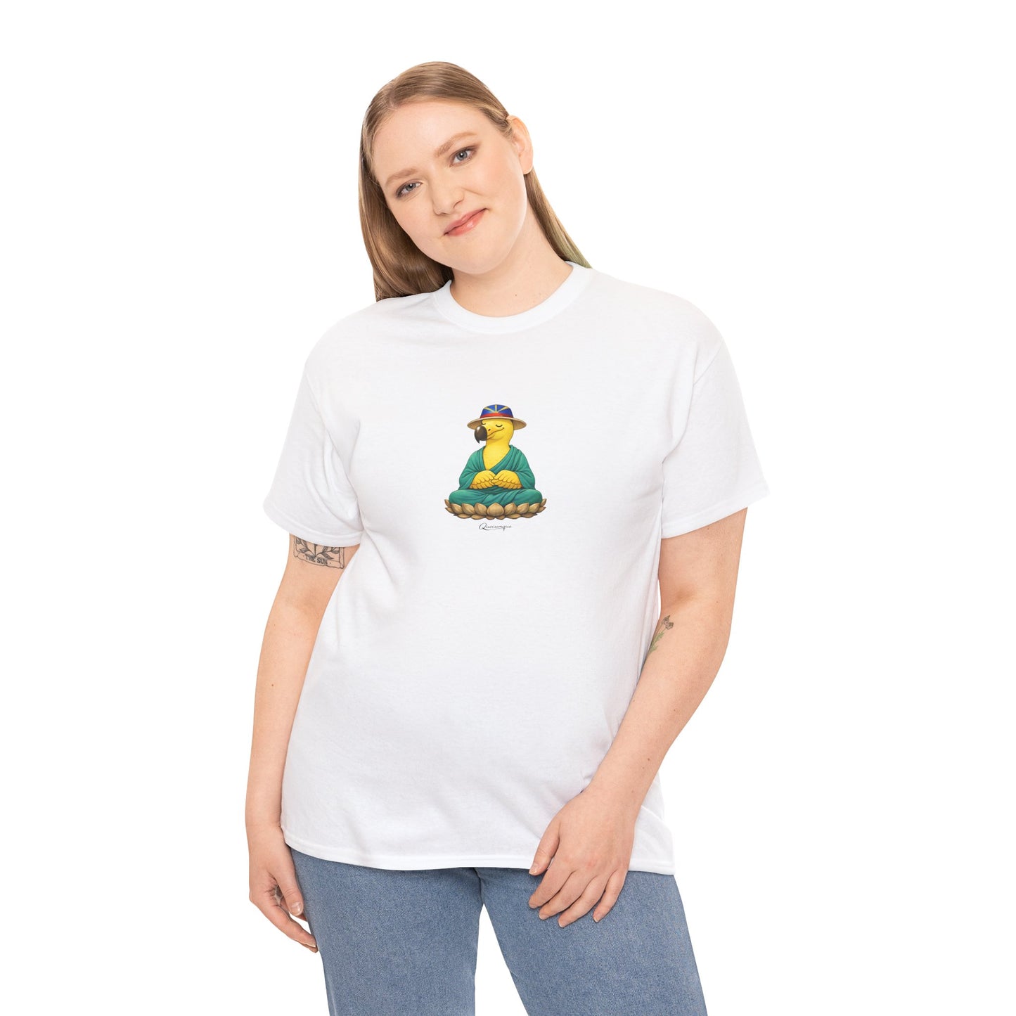 T-shirt "Dodo Zen", Confort Coton, Sobre, Elégant, Souvenir Unique, Cadeau, Unisexe, Esprit Voyageur, Adulte