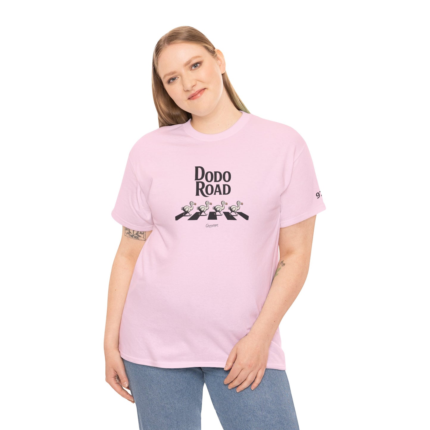 T-shirt Quocumque, " Dodo Road ", Île de La Réunion, Confort Coton, Elégant, Souvenir Unique, Cadeau, Unisexe, Esprit Voyageur, Créole, Bourbon