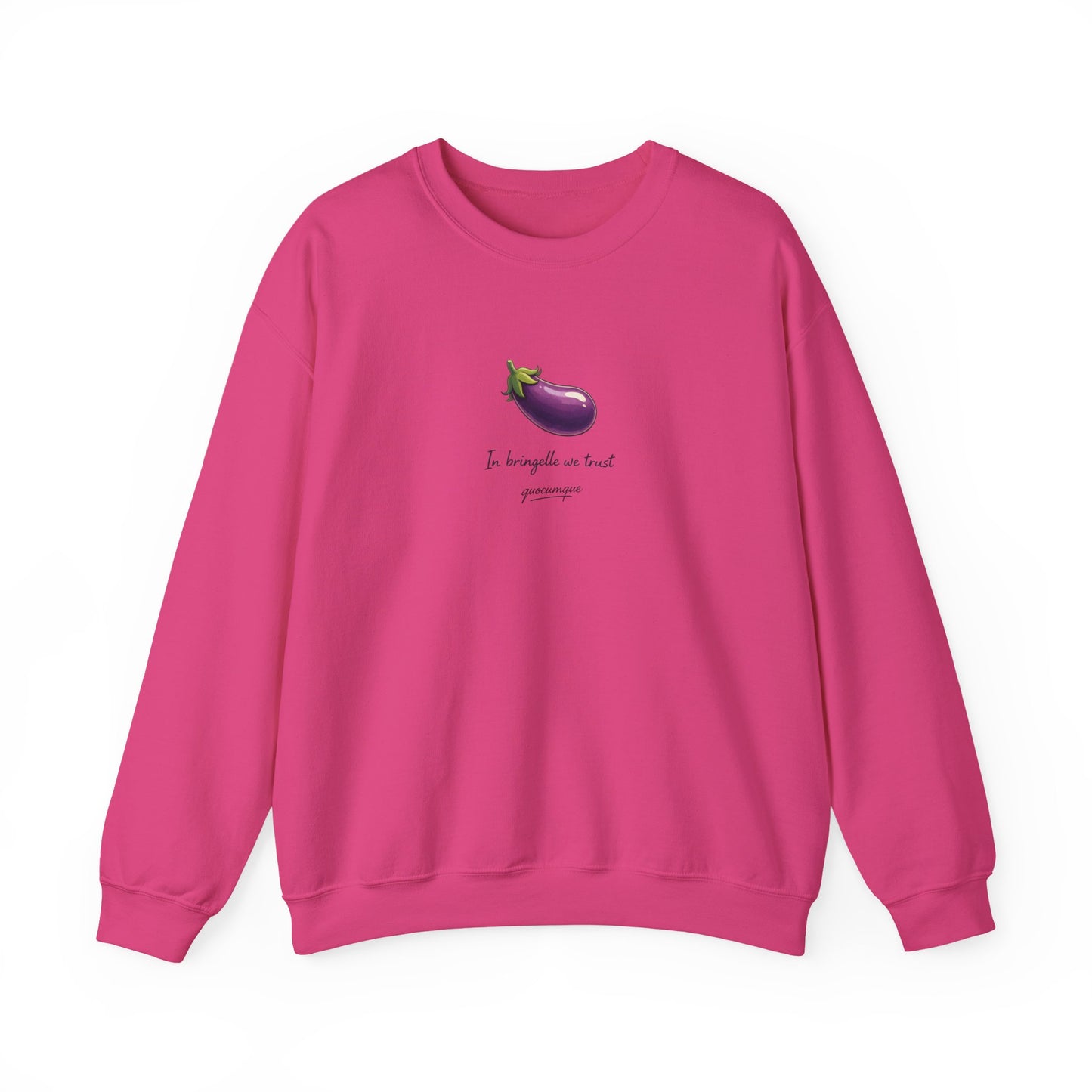 Sweat Quocumque "Bringelle", Exotique, Destination Île De La Réunion, Adulte, Homme, Femme, Sportive, Sportif, Décontracté, Drapeau Régional
