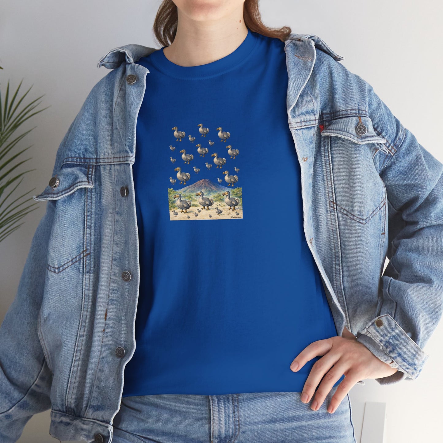 T-shirt "Groupe Dodo ", Île de La Réunion", Confort Coton, Sobre, Elégant, Souvenir Unique, Cadeau, Unisexe, Esprit Voyageur