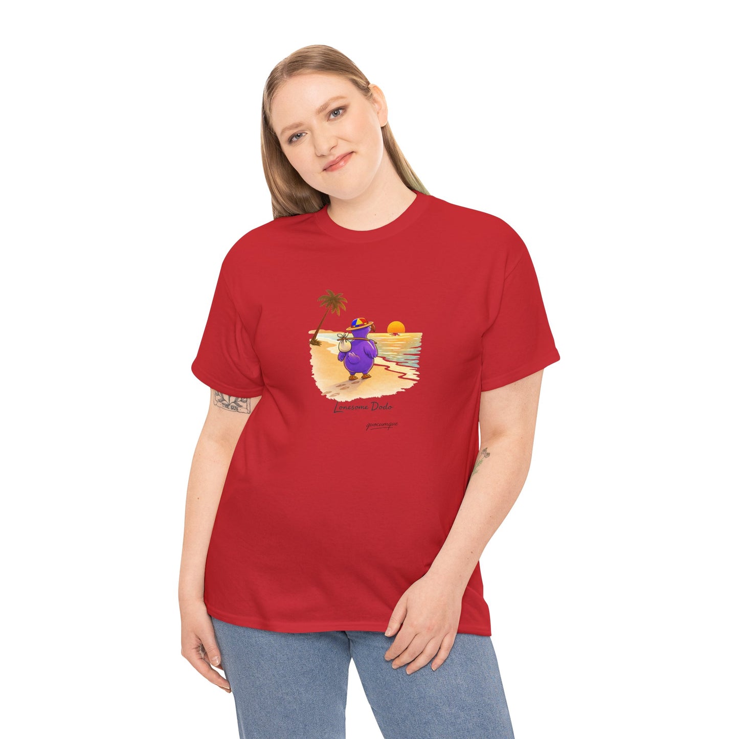 Copy of T-shirt "Lonesome Dodo", Confort Coton, Sobre, Elégant, Souvenir Unique, Cadeau, Unisexe, Esprit Voyageur, Adulte