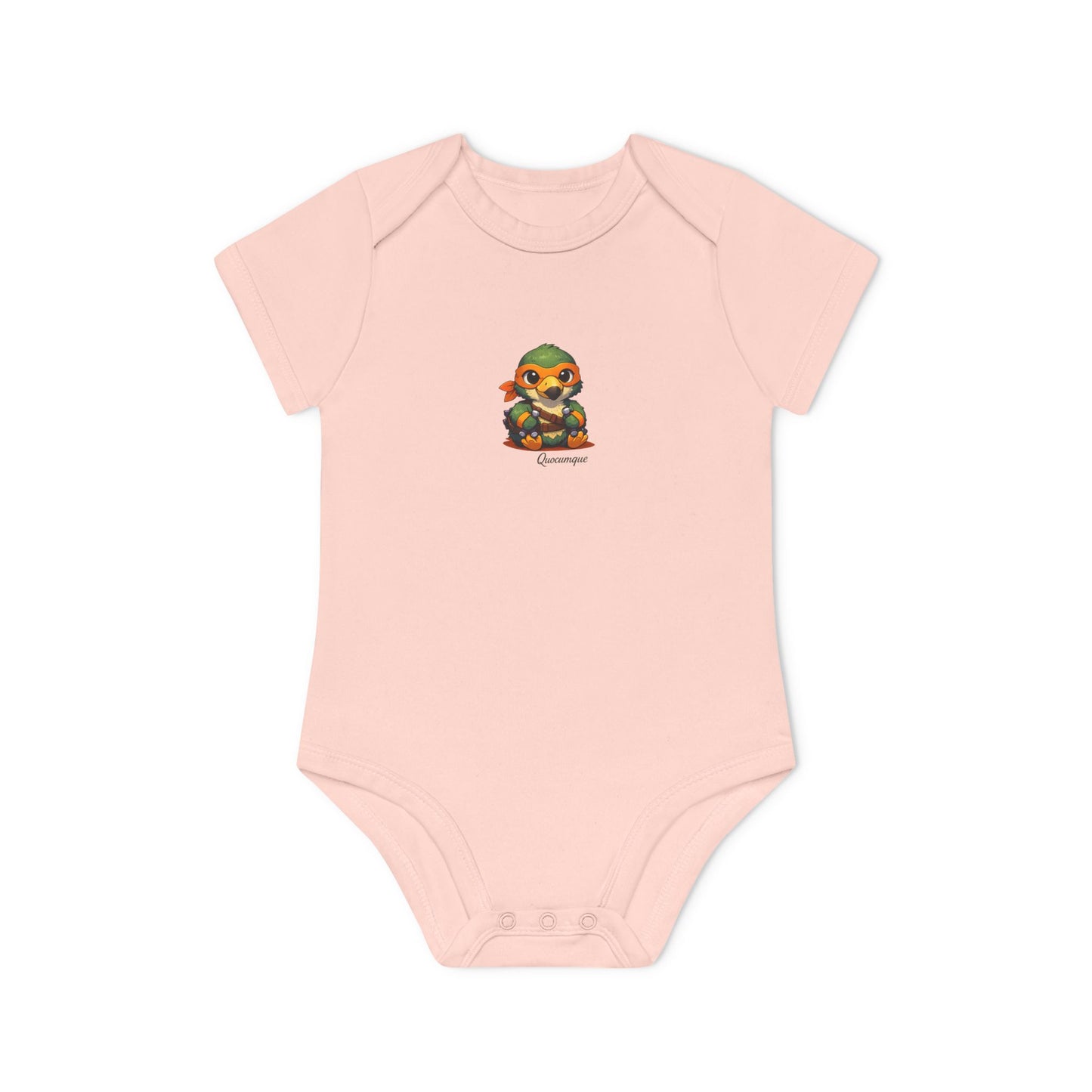 Body Bébé "Dodo Ninja Orange", Île de La Réunion, Douceur Coton, Cadeau Naissance,  Confort Coton Bio, Style Unique, Cadeau Parfait