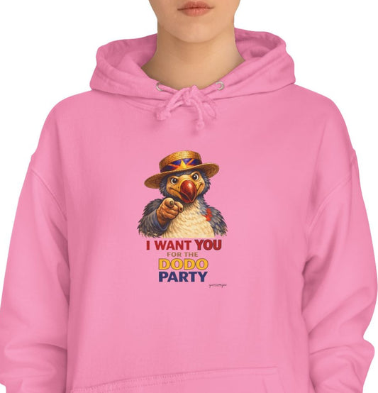 Sweat à Capuche Quocumque " Dodo Party" pour Adulte, Hoodie, Unisexe, Élégance, Sobriété, Homme, Femme, Animal Totem