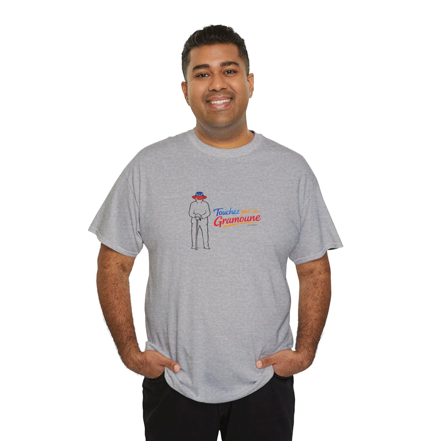 T-shirt "Gramoune", Île de La Réunion, Confort Coton, Sobre, Elégant, Souvenir Unique, Cadeau, Unisexe, Esprit Voyageur