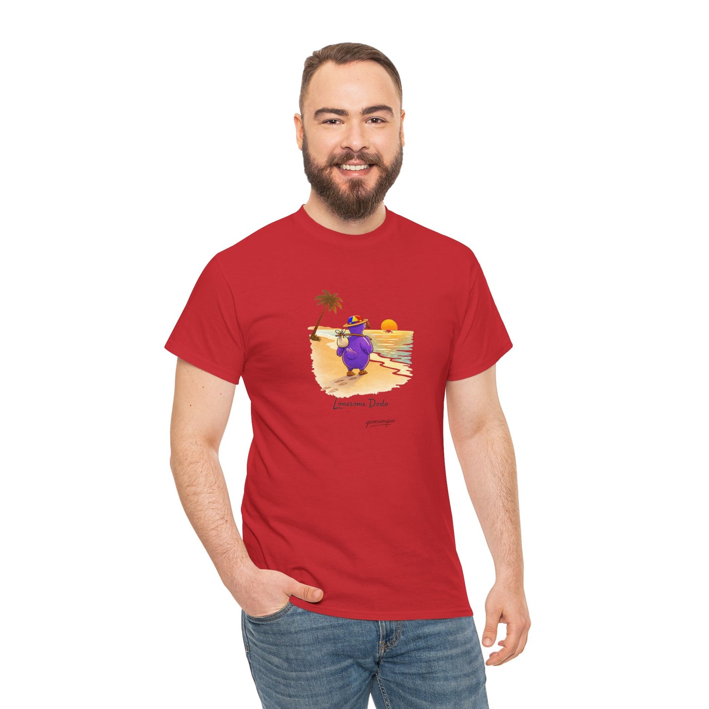 Copy of T-shirt "Lonesome Dodo", Confort Coton, Sobre, Elégant, Souvenir Unique, Cadeau, Unisexe, Esprit Voyageur, Adulte