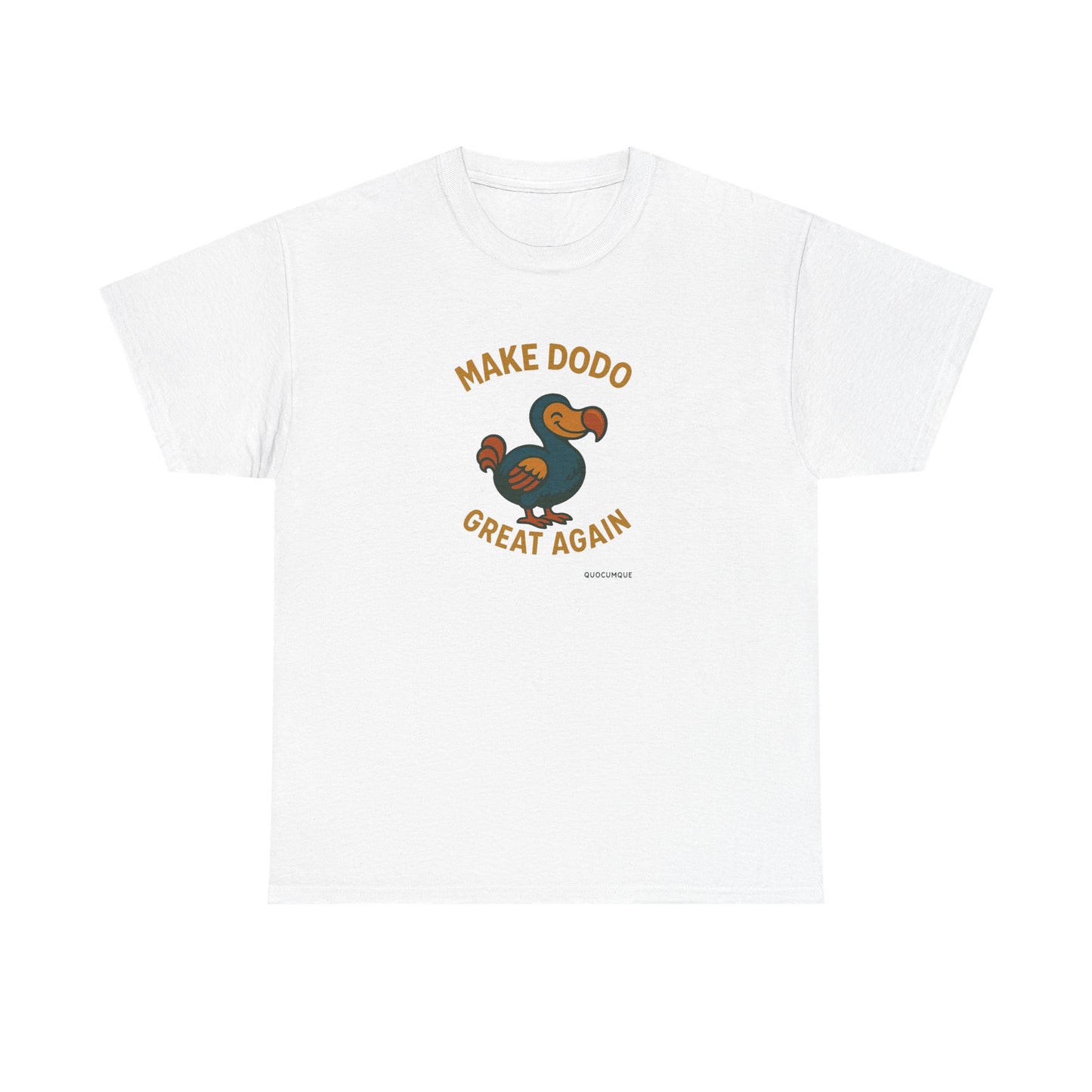 T-Shirt "Make Dodo Great Again", Exotisme, Destination Île de La Réunion, Confort Coton, Sobre, Elégant, Souvenir Unique, Cadeau, Unisexe, Esprit Voyageur