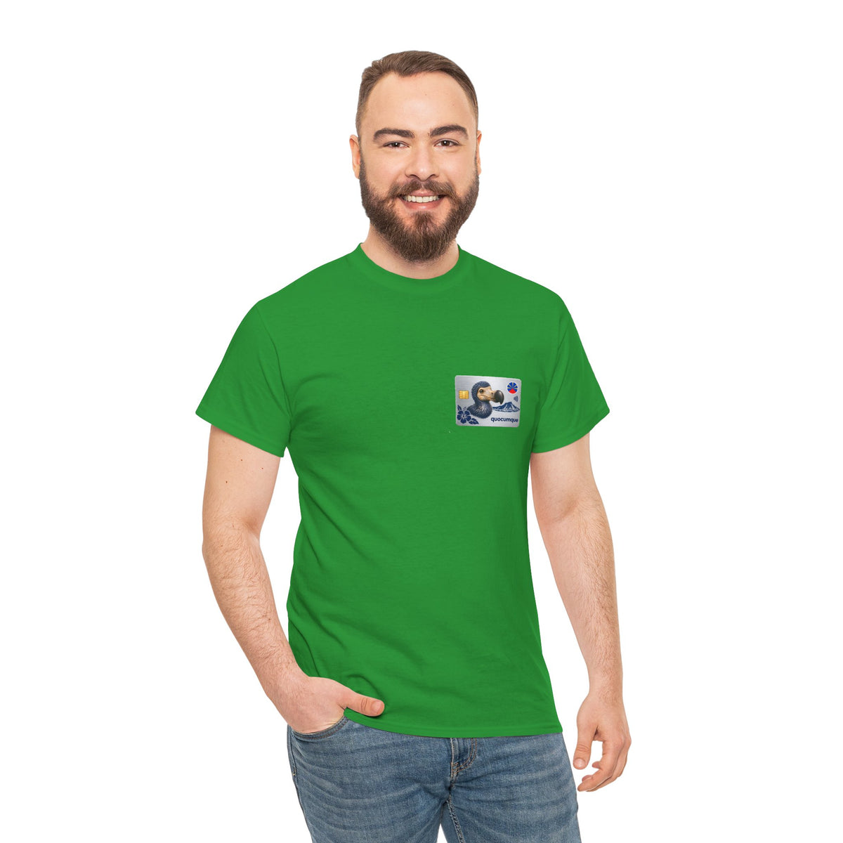 T-shirt "Quocumque Platinium", Exotisme, Destination Île de La Réunion, Confort Coton, Sobre, Elégant, Souvenir Unique, Cadeau, Unisexe, Esprit Voyageur