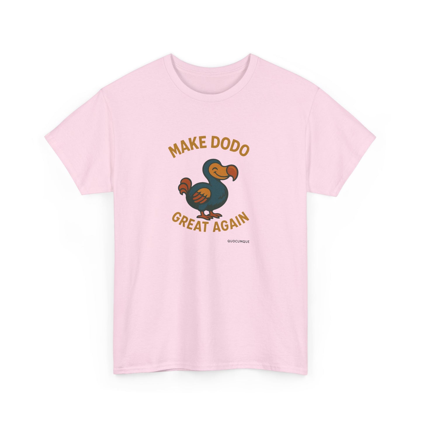 T-Shirt "Make Dodo Great Again", Exotisme, Destination Île de La Réunion, Confort Coton, Sobre, Elégant, Souvenir Unique, Cadeau, Unisexe, Esprit Voyageur