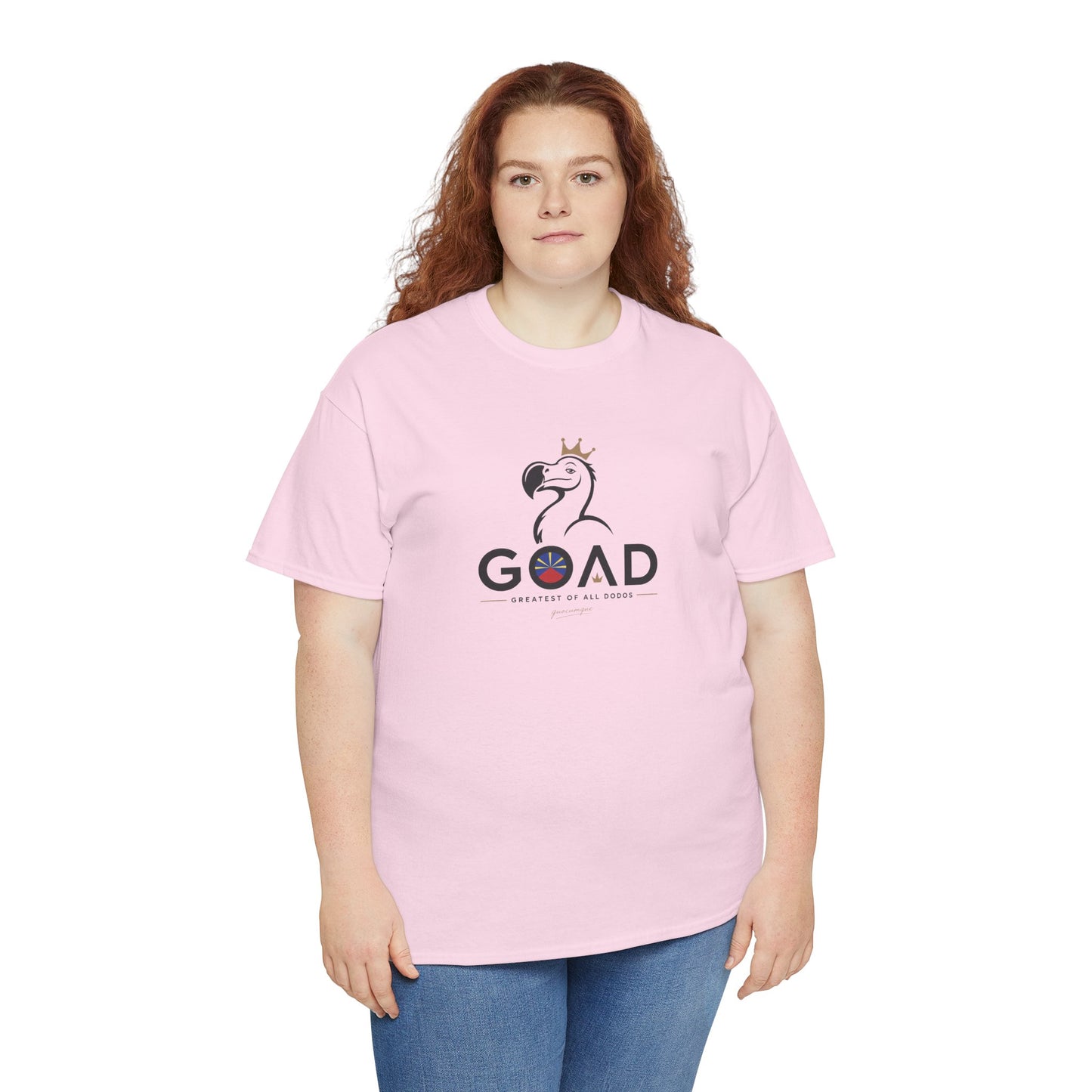 T-shirt "GOAD ", Greatest Of All Dodos, Île de La Réunion", Confort Coton, Sobre, Elégant, Souvenir Unique, Cadeau, Unisexe, Esprit Voyageur