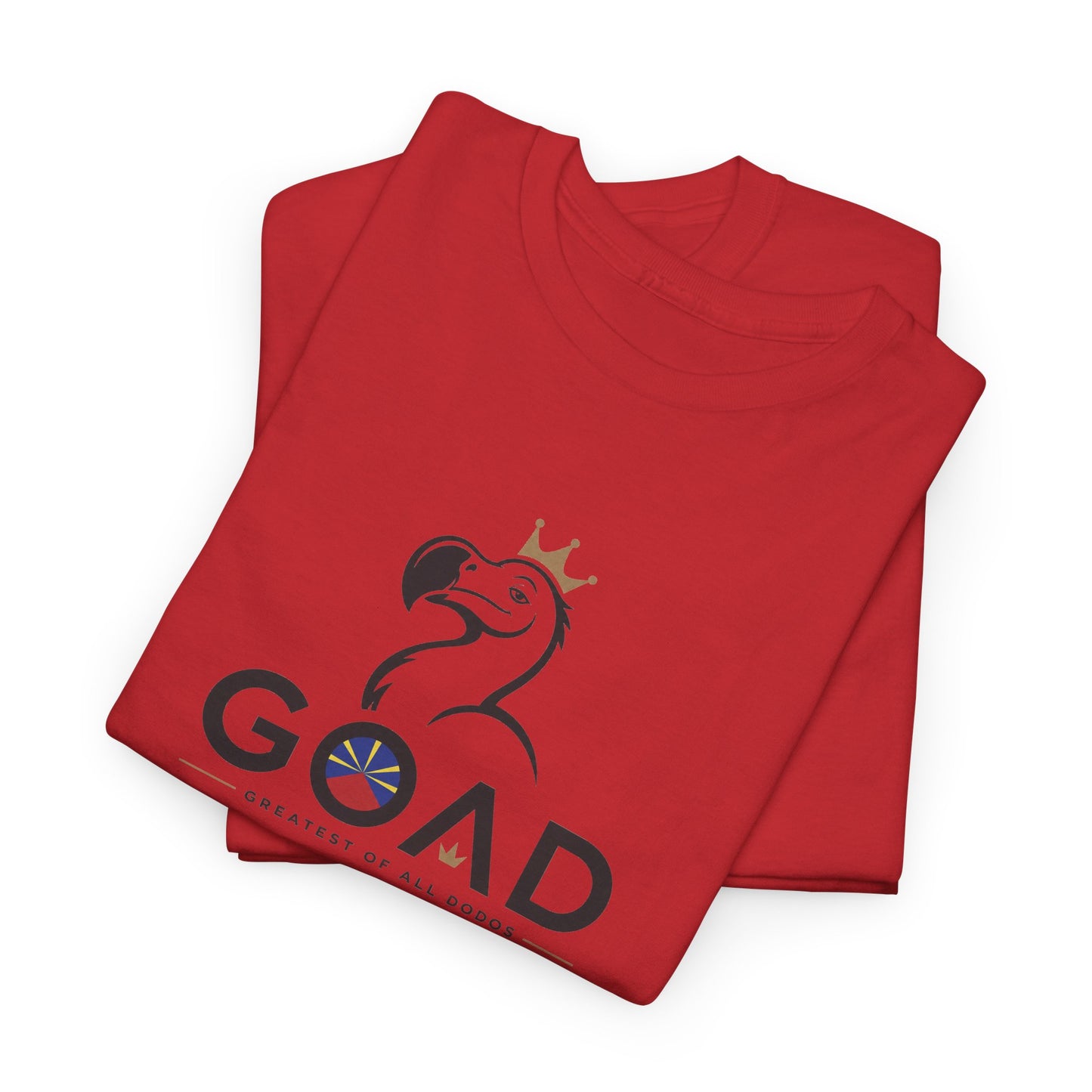 T-shirt "GOAD ", Greatest Of All Dodos, Île de La Réunion", Confort Coton, Sobre, Elégant, Souvenir Unique, Cadeau, Unisexe, Esprit Voyageur