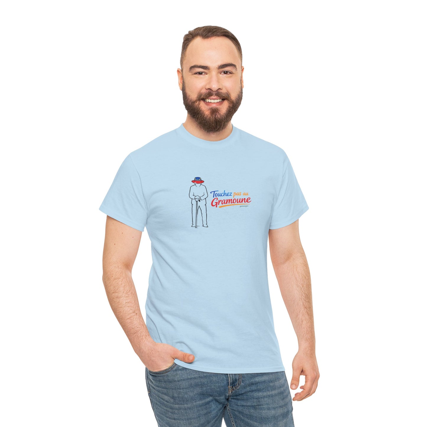 T-shirt "Gramoune", Île de La Réunion, Confort Coton, Sobre, Elégant, Souvenir Unique, Cadeau, Unisexe, Esprit Voyageur