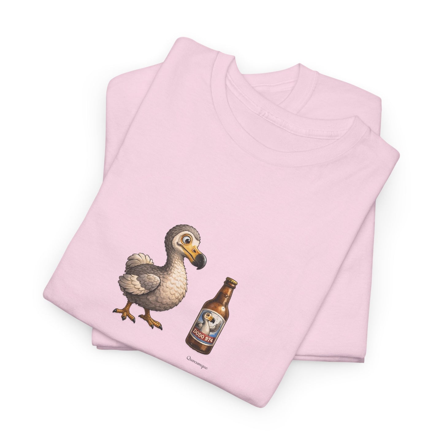 T-shirt Quocumque, " Dodo 974 ", Île de La Réunion, Confort Coton, Elégant, Souvenir Unique, Cadeau, Unisexe, Esprit Voyageur, Créole, Bourbon