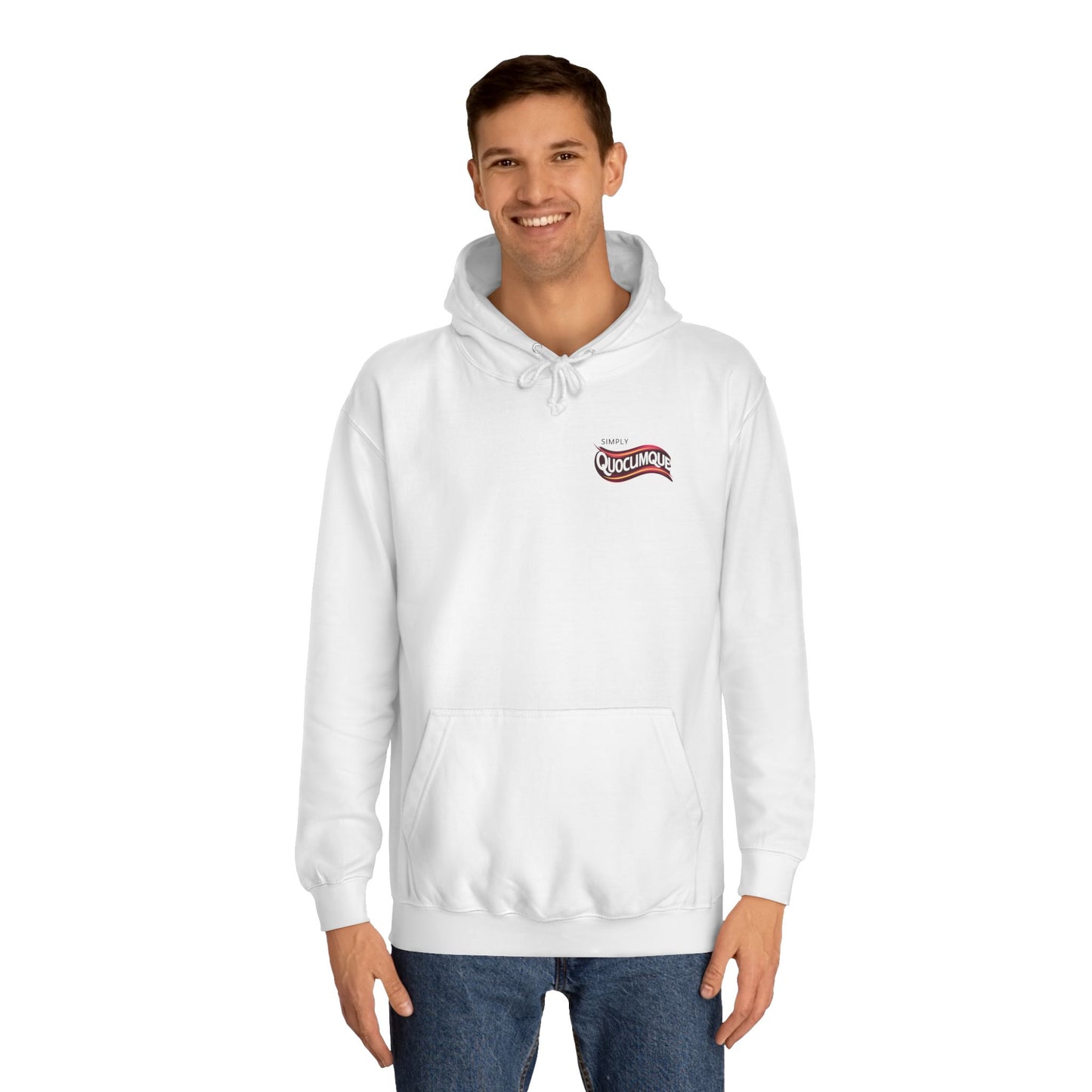 Sweat à Capuche pour Adulte QUOCUMQUE,  Hoodie, Unisexe, élégance, sobriété, La Marque du Défi, Homme, Femme