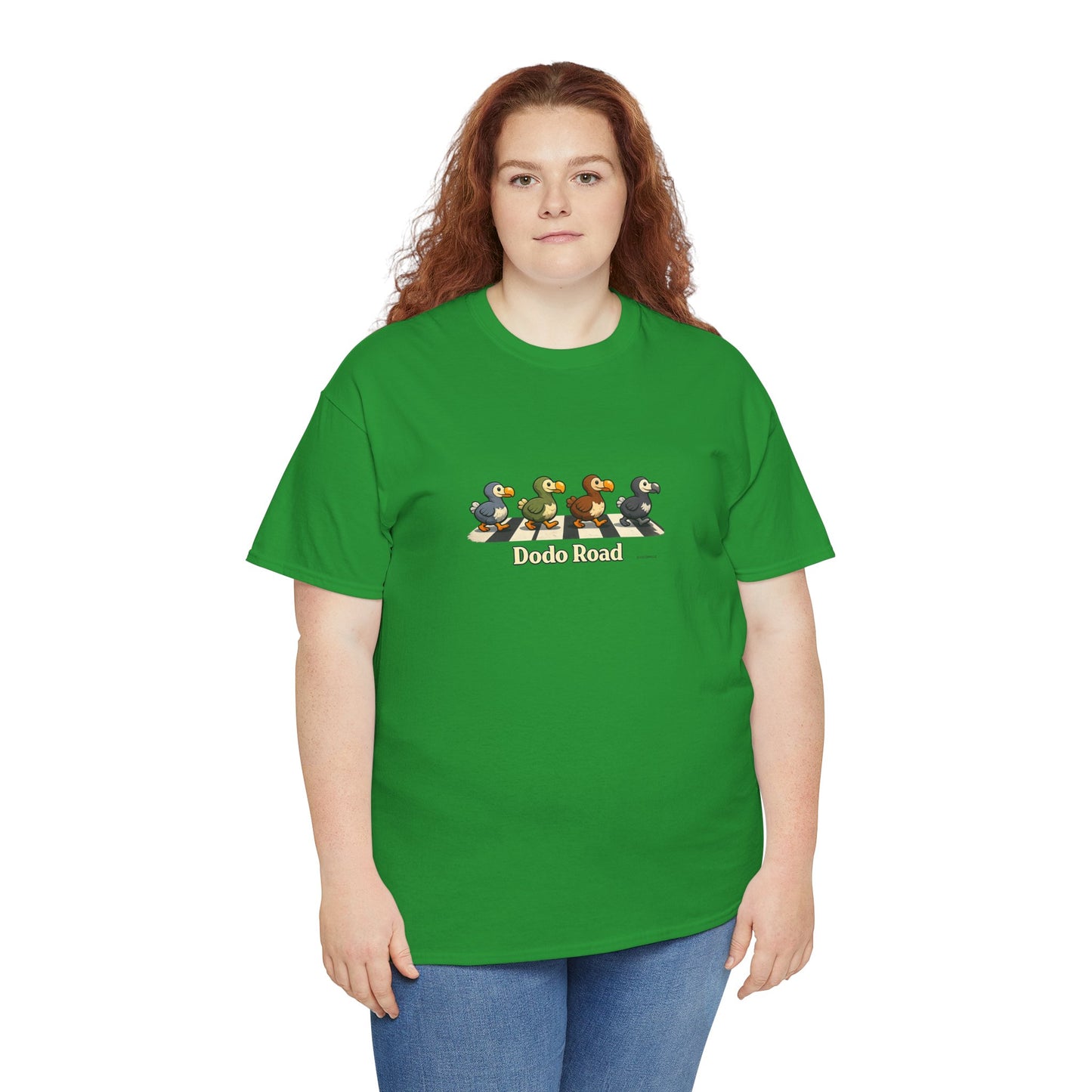 T-shirt "Dodo Road", Île de La Réunion", Confort Coton, Sobre, Elégant, Souvenir Unique, Cadeau, Unisexe, Esprit Voyageur