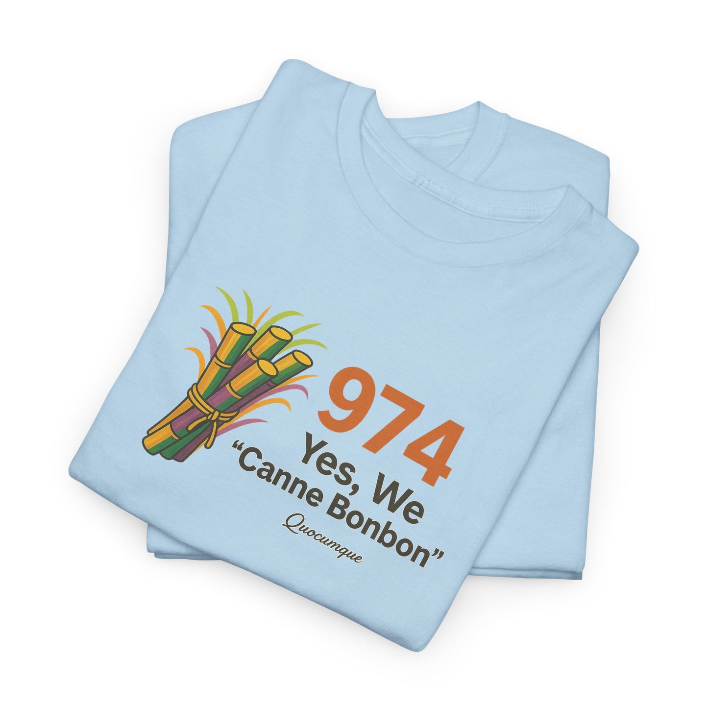 T-Shirt "Canne Bonbon", Exotisme, Destination Île de La Réunion, Confort Coton, Sobre, Elégant, Souvenir Unique, Cadeau, Unisexe, Esprit Voyageur