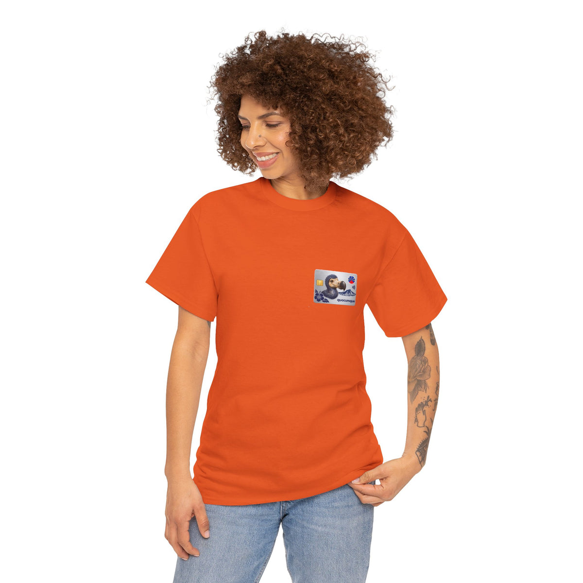 T-shirt "Quocumque Platinium", Exotisme, Destination Île de La Réunion, Confort Coton, Sobre, Elégant, Souvenir Unique, Cadeau, Unisexe, Esprit Voyageur