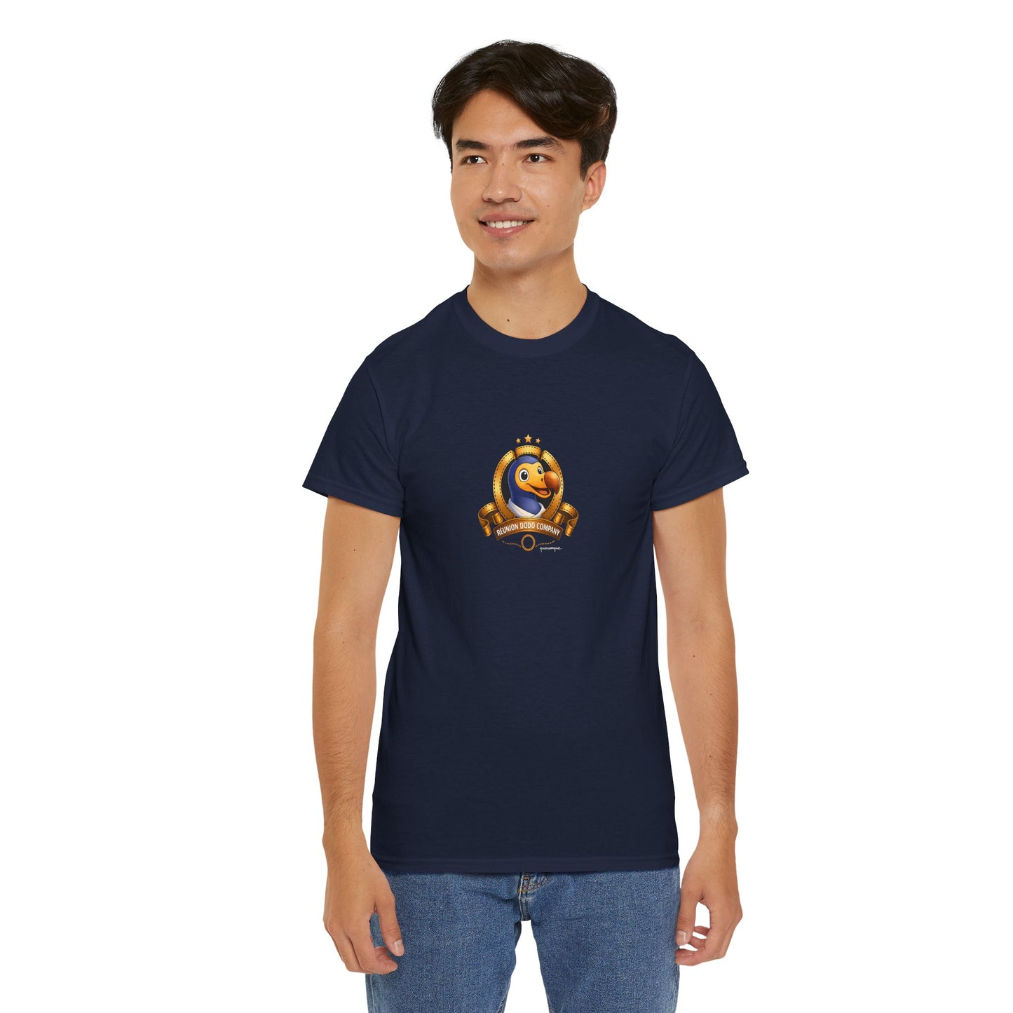 T-shirt Quocumque, " Dodo Cinéma", Île de La Réunion, Confort Coton, Elégant, Souvenir Unique, Cadeau, Unisexe, Esprit Voyageur, Créole, Bourbon