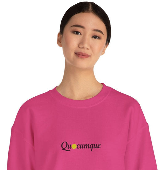 Sweat-Shirt Quocumque " balle de tennis", Adulte, Unisexe, Homme, Femme, Sportive, Sportif, Décontracté, Élégant,  Urbain, Classique