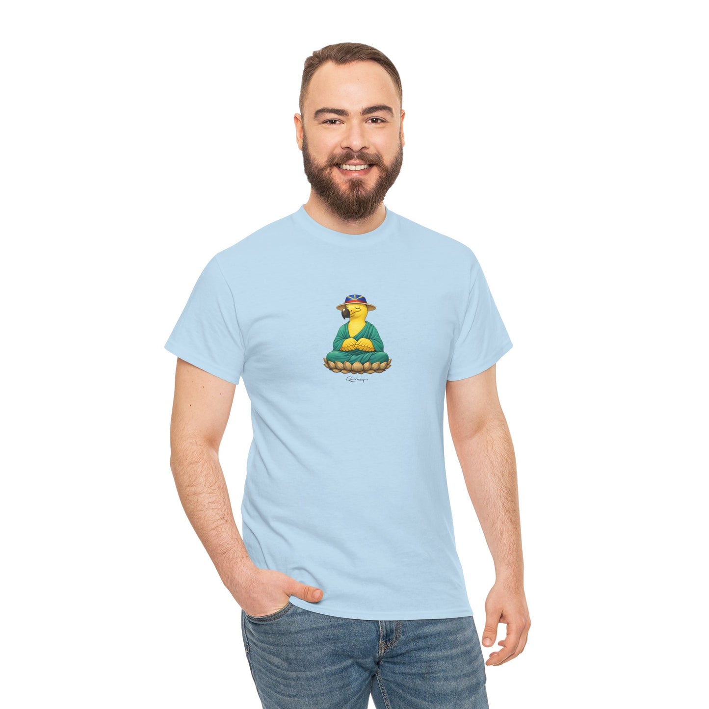 T-shirt "Dodo Zen", Confort Coton, Sobre, Elégant, Souvenir Unique, Cadeau, Unisexe, Esprit Voyageur, Adulte