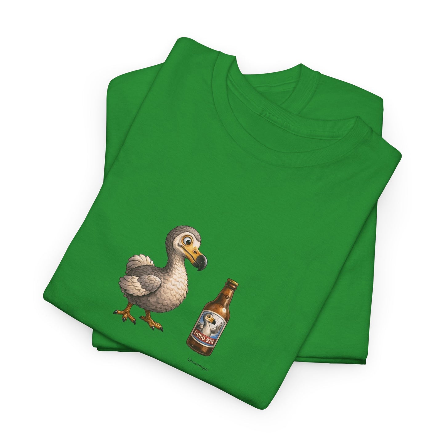T-shirt Quocumque, " Dodo 974 ", Île de La Réunion, Confort Coton, Elégant, Souvenir Unique, Cadeau, Unisexe, Esprit Voyageur, Créole, Bourbon
