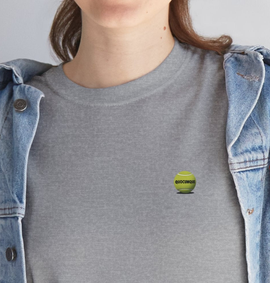 T-shirt Quocumque, Balle de Tennis, Confort, Souvenir Unique, Cadeau, Unisexe, Délicatesse, Homme, Femme, Adulte, Sportif, Liberté, Détente