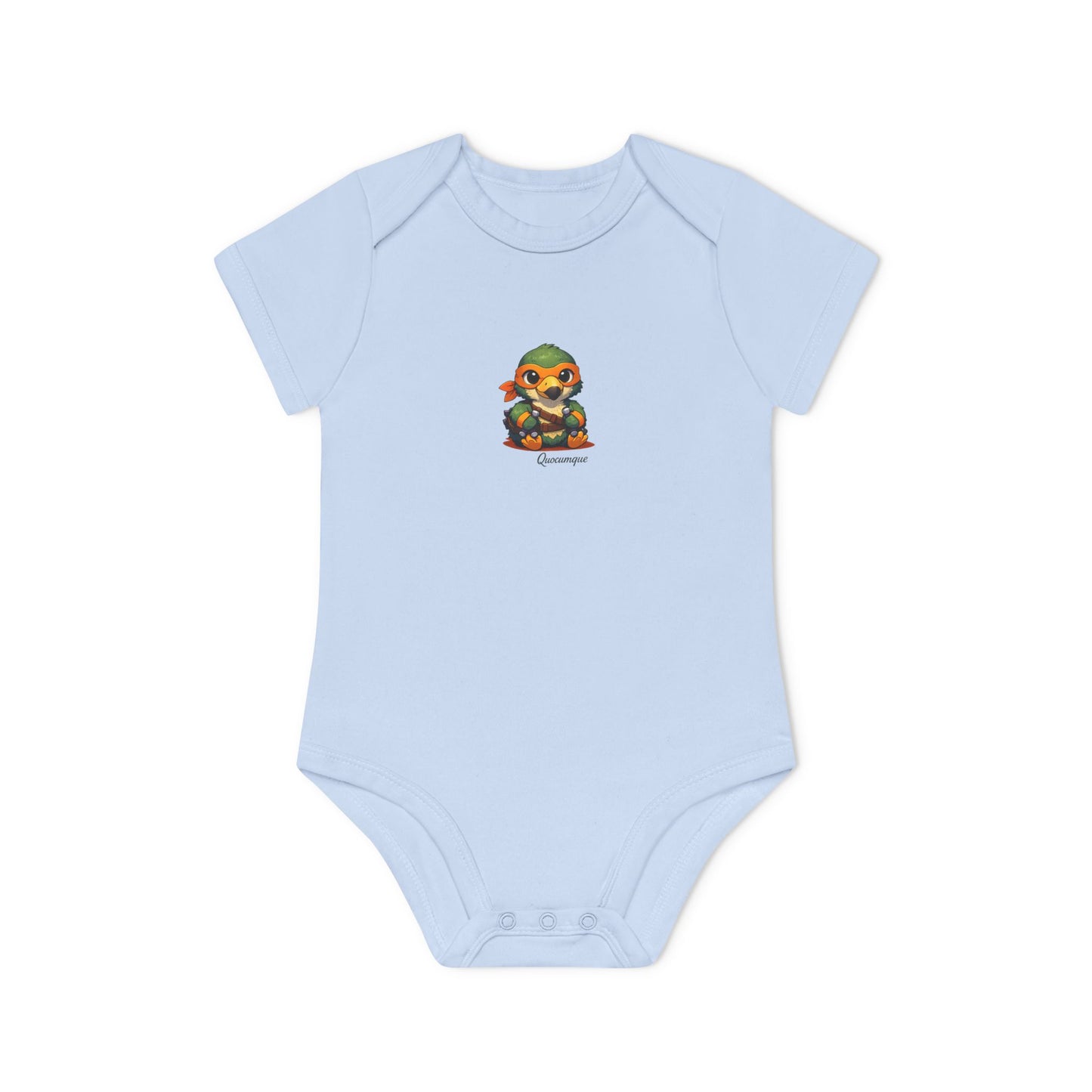 Body Bébé "Dodo Ninja Orange", Île de La Réunion, Douceur Coton, Cadeau Naissance,  Confort Coton Bio, Style Unique, Cadeau Parfait