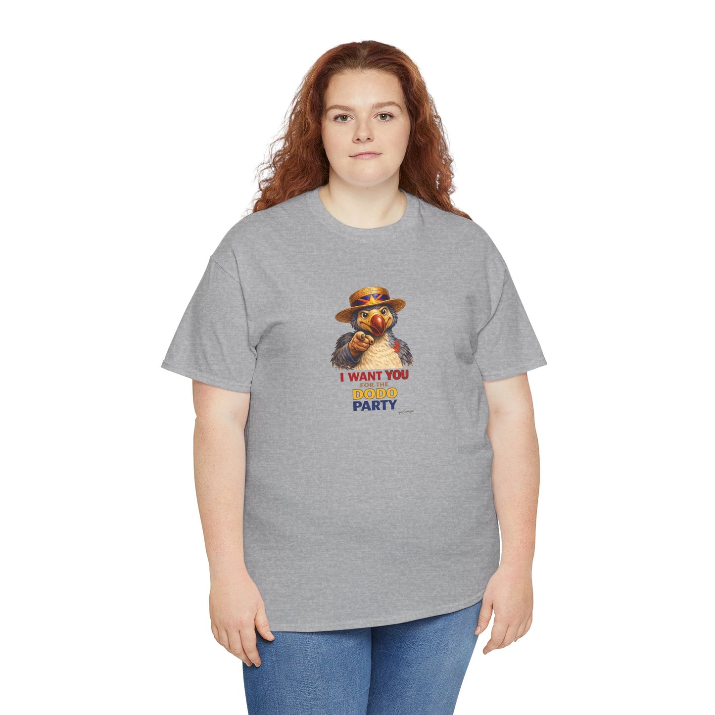 T-shirt Quocumque, " Dodo Party", Confort, Souvenir Unique, Cadeau, Unisexe, Délicatesse, Homme, Femme, Adulte, Sportif, Liberté, Détente