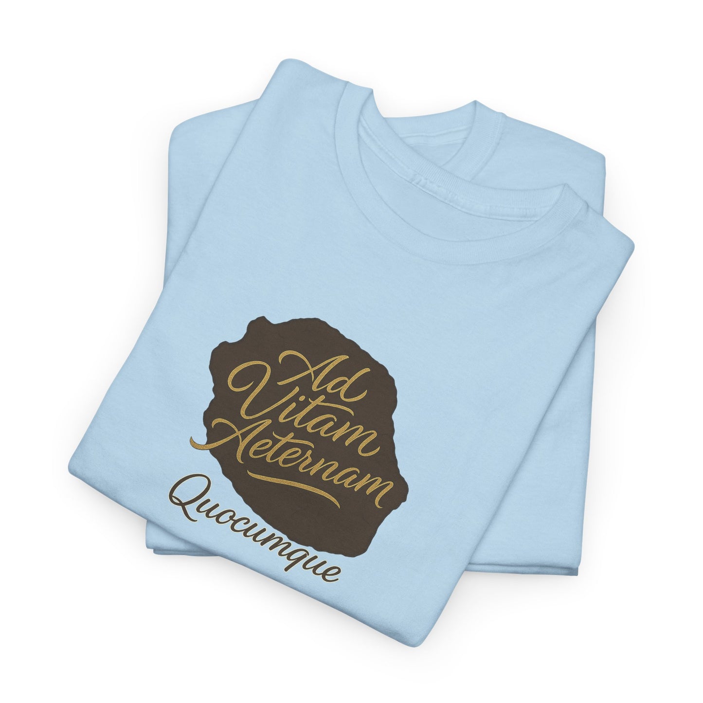 T-shirt Quocumque, Devise Latine, Confort Coton, Sobre, Elégant, Souvenir Unique, Cadeau, Unisexe, Esprit Voyageur, Adulte