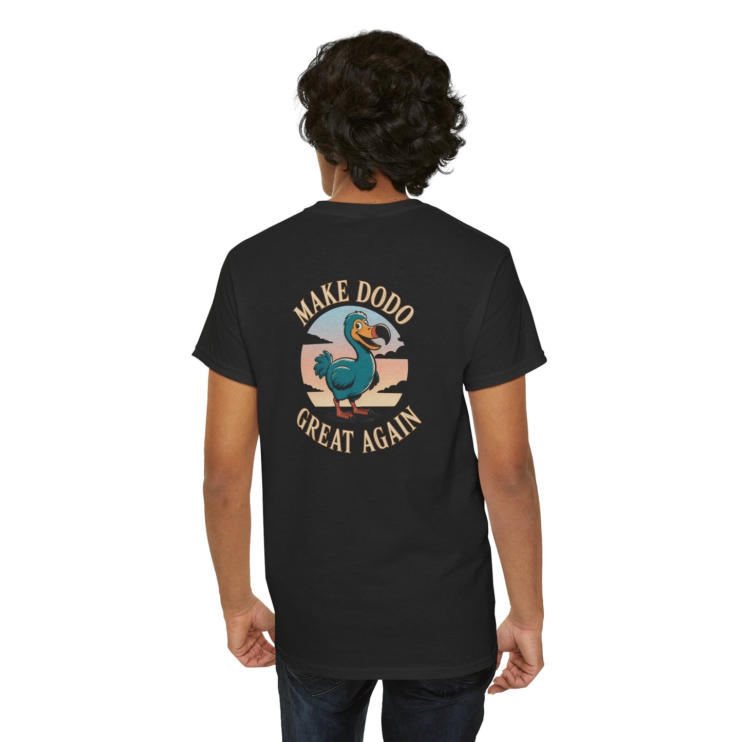 T-Shirt "Make Dodo Great Again", Exotisme, Destination Île de La Réunion, Confort Coton, Sobre, Elégant, Souvenir Unique, Cadeau, Unisexe, Esprit Voyageur