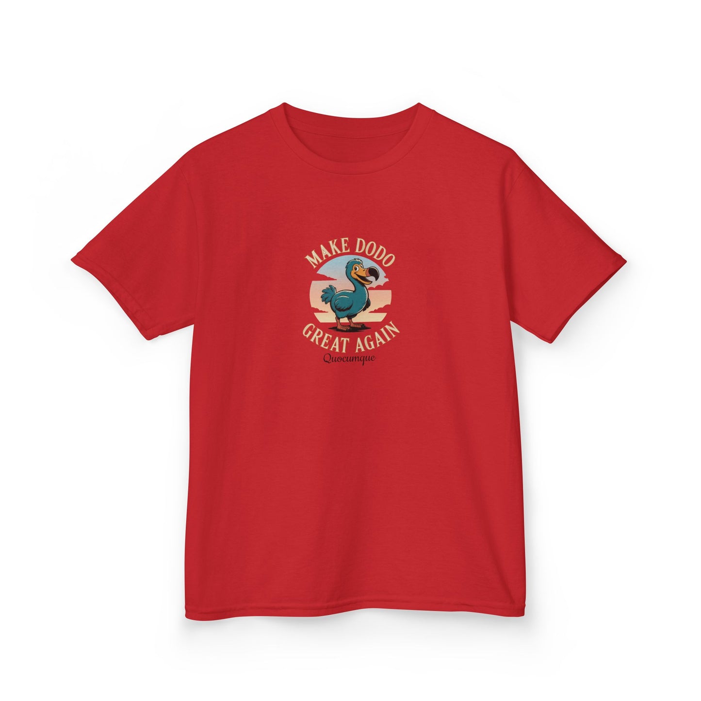 T-shirt "Make Dodo Great Again", Île de La Réunion, Douceur Coton, Pour les enfants de 5-6 ans( Taille XS), Pour les 7-8 ans( taille S), Pour les 9-10 ans( taille M), Pour les 11-12 ans( taille L), Pour les 13-14 ans( taille XLS)