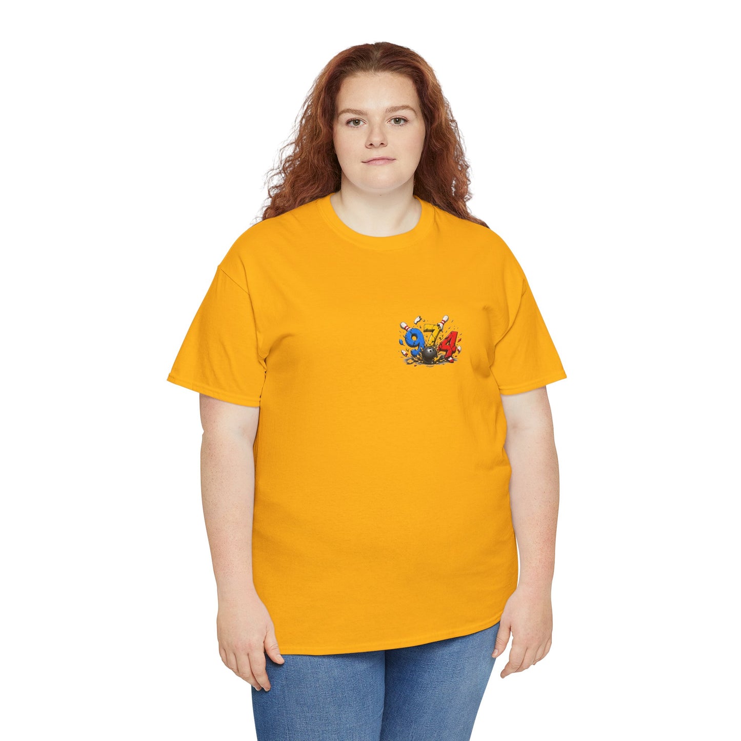 T-shirt " 974 Bowling ", Destination Île de La Réunion, Confort Coton, Sobre, Elégant, Souvenir Unique, Vêtement Adulte, Unisexe, Esprit Voyageur