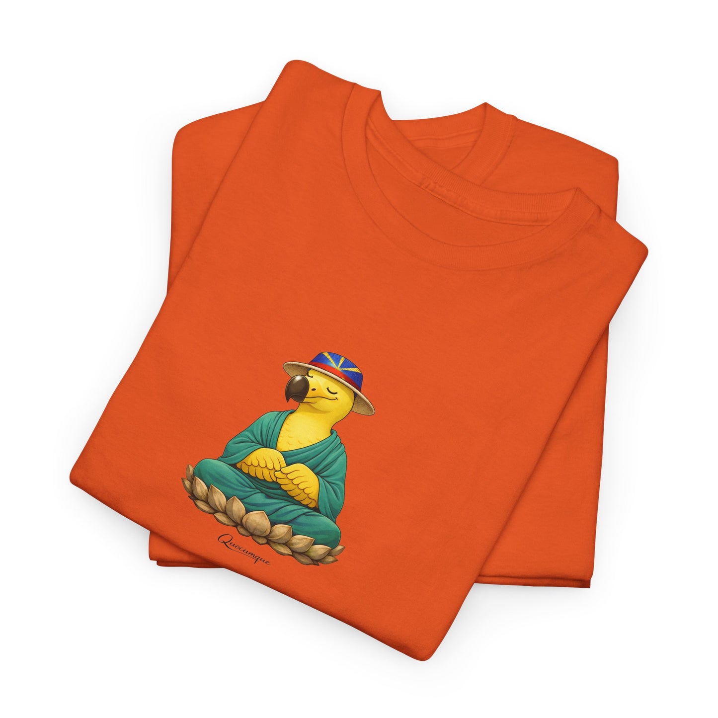 T-shirt "Dodo Zen", Confort Coton, Sobre, Elégant, Souvenir Unique, Cadeau, Unisexe, Esprit Voyageur, Adulte